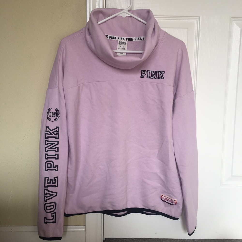 LIGHT LAVENDER/LILAC MOCK COWL/TURTLENECK SWEATER